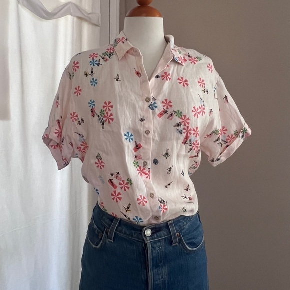 Cynthia Rowley 100% Linen Top - Picture 1 of 4